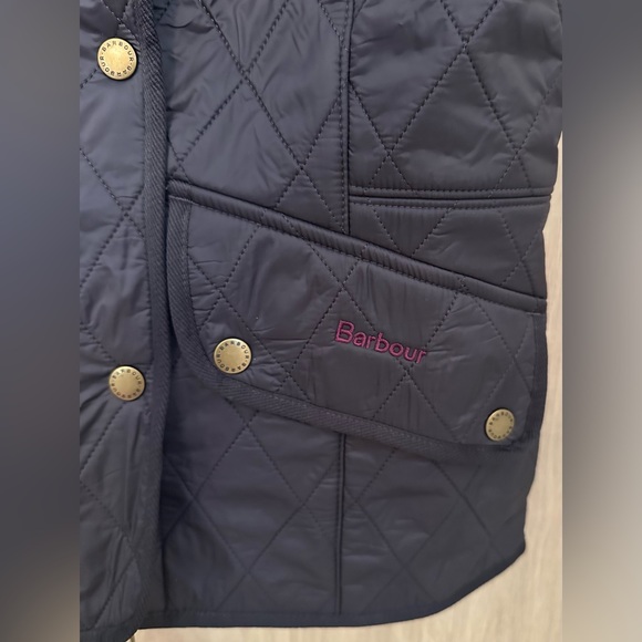NWTs Barbour Cavalry Gilet/Vest. Navy-Merlot. Size 6 US - Picture 4 of 9